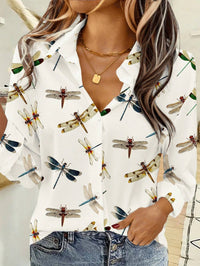 Women's Summer 3D Printed Blouse