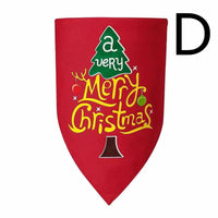 Christmas Dog Triangle Bandana Double-layer Dog Bandana