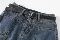 Design Sense Niche Buttocks Wrapped Denim Skirt