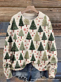 New Casual Fashion 3D Printed Christmas Printed Sweater