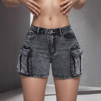 Womens Non-stretch Denim Shorts