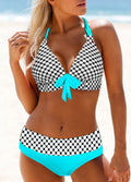 New Triangle Halter Bikini Split Large Swimsuit