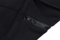 Small Straight Overalls With Loose Back Zipper Slits
