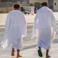 Spot Worship Scarf Pilgrimage Suit Middle East Arab Men's Solid Color Two-piece Set
