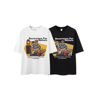 Big-Hit Camping Little Bear Print T-Shirt