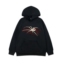 Retro Spider Couple Hooded Sweater