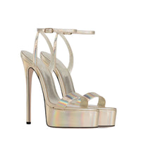 Spring And Summer New Fashion Platform Open Toe Stilettos High Heels