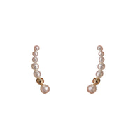 Women's Korean-style Graceful And Fashionable Pearl Curved Stud Earrings