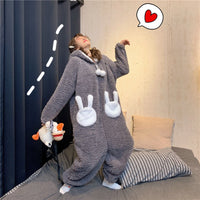 Cute Ears Long-sleeved One-piece Loungewear