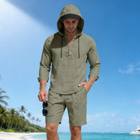 Lightweight Breathable Loose-fit Linen Mens Suit