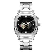 Retro Digital Display Waterproof Steel-band Sports Watch For Men