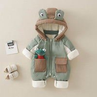 Baby Boy Down Coveralls Winter Clothes Fleece-lined