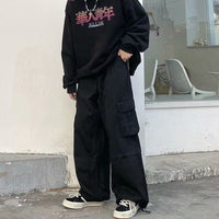 Men's Spliced Overalls Loose Fit And Casual
