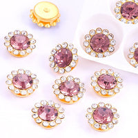 Crystal Rhinestone Buckle Rhinestone-encrusted Jewelry Glass Rhinestone Hand Sewing Drill Diy