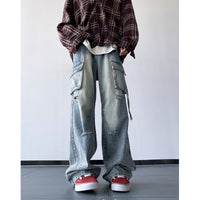 Tooling Straight-leg Trousers Loose Trendy All-match