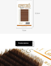 Single Flowering Deep Coffee Planting Grafting False Eyelashes