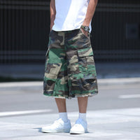 American Style Retro Workwear High Street Pu Shuai Camouflage Shorts