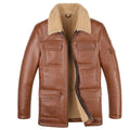 Sheepskin Trench Coat Lapel Jacket