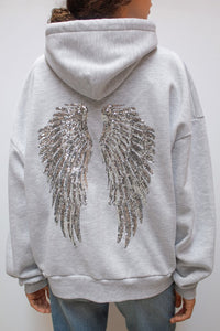 Fashion All-match Solid Color Wings With Paillette Casual Suit