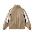 Men's Color Matching Motorcycle Cotton-padded Coat