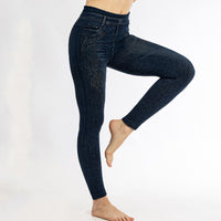 Comfortable Four-way Stretch Cotton Leggings With A Tummy-control Design
