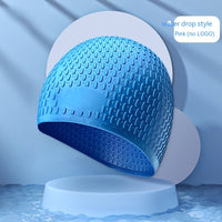 Fashion Silicone Water Drop Swimming Cap