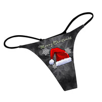 Christmas Print Sexy Ladies Panties