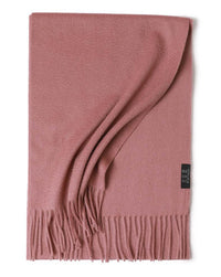Water Ripple Pure Color Cashmere Warm Scarf