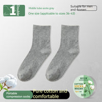 Disposable Socks Pure Cotton Compression Socks Summer Portable Sweat-absorbent Breathable
