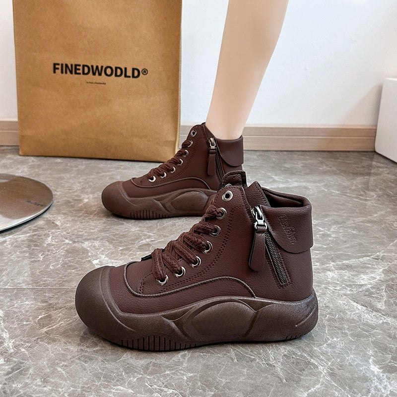 Women's Autumn And Winter Student Fashionable Shoes Versatile Casual Platform Sneakers