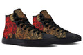 Fashion Print Couple High-Top Canvas Shoes