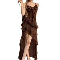 Women's Summer Irregular Flirty Long Skirt Holiday-Style Skirt