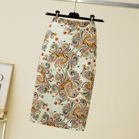 Court Women's Printed Wear Pencil Sheath Skirt