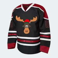Sex Black And Red Ice Hockey Clothing Loose Design