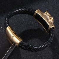 Mens Versatile European And American Punk Wolf Animal Bracelet