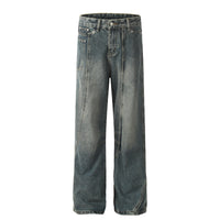 Washed Worn Jeans Women's High Waist Special-interest Design