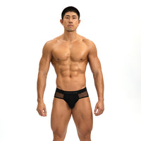 Men's Translucent Ice Silk Net Yarn Thin Single Layer U Convex Sexy Low Waist Panties