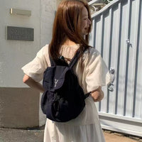 Drawstring Computer Nylon Canvas Bag Large Capacity
