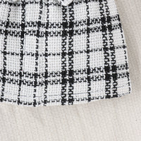 Fashion Personality Sunken Stripe Bow Girl Suit