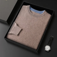 Men's Knitted Thickened Crewneck Versatile Sweater
