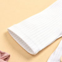 Infant And Toddler Long-sleeved Cotton Pit Strip Three Pieces Set