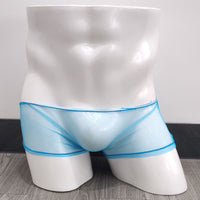 Men's Underwear Mesh Transparent Boxers Low Waist Breathable Thin Boxer Shorts