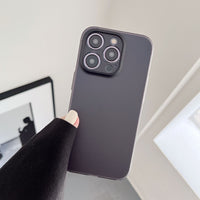 Minimalist Solid Colour Phone Case With Frosted Drop-proof Cover