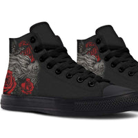 High Top Canvas Shoes For Printing Lovers