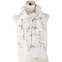 New Running Horse Scarf Animal Print Scarf