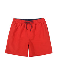 Solid Color Lined Men Swim Trunkscomfortable No Awkward Bulges Relaxed Fit And Quick Drying