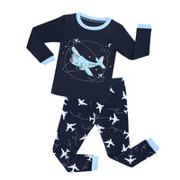 Christmas Deer Children's Suit Children's Pajamas Boys And Girls Long Sleeve Cotton Printed Homewear
