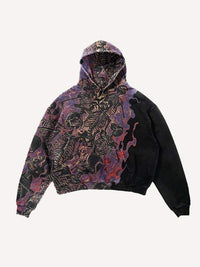 Fashion Casual Printed Polyester Sweater