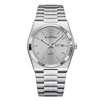 Ultra-thin Butterfly-clasp Steel-band Quartz Mens Watch