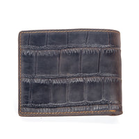 Horizontal First-layer Cowhide Wallet In Silver